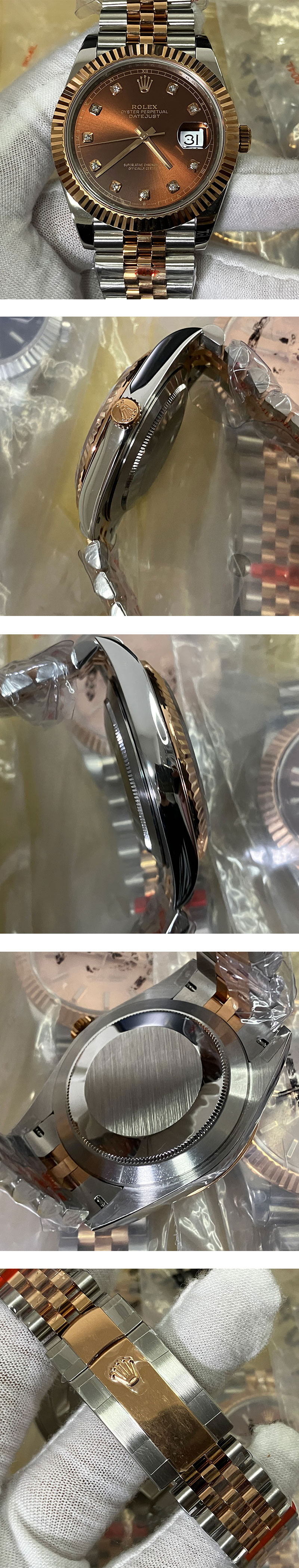ロレックス最高級スーパーコピー時計 デイトジャストm126331-0004チョコレート 41mm